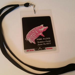Pink Floyd 1977 Backstage Pass ¡2 caras con firmas!   ¡Mira el artículo conmemorativo del escenario!