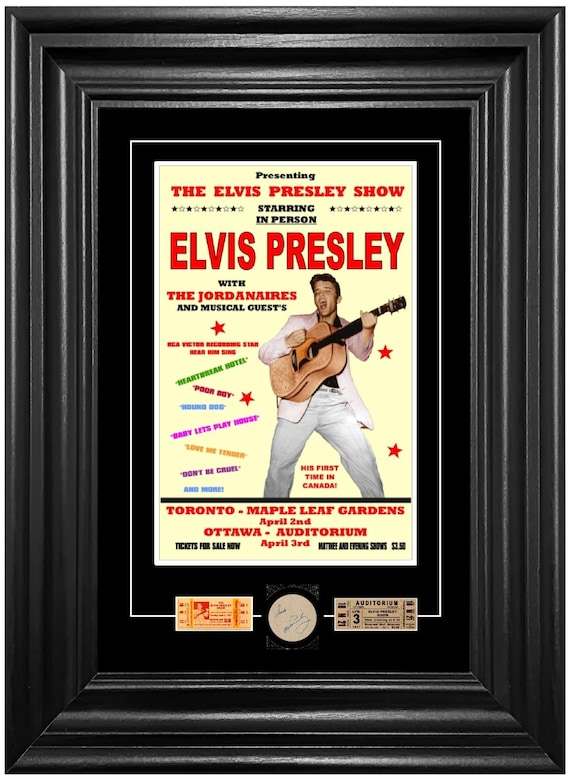 Elvis Presley Toronto & Ottawa 1957 Concert Poster + Tickets +