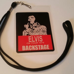 Elvis Presley 1976 Backstage Pass 2-seitig mit Unterschriften! Bühnen-Gedenkstück-Optik!
