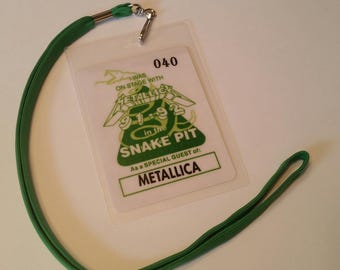 Metallica 91/92 GR Backstage Pass  2-sided with signatures!   stage commemorative item look!