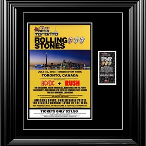 Rolling Stones SARS 2003 Konzert Poster & Ticket Toronto Fertig zum Einrahmen! Historischer Rausch, Wechselwechselstrom