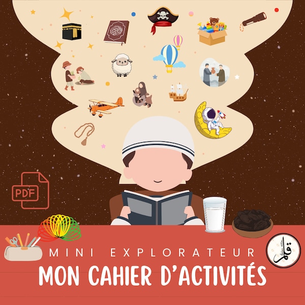 Cahier activités spécial ramadan | 76 pages d’amusement | Pour les 4-8 ans | Apprentissage Ramadan pour les enfants | Coloriage | Cadeau Aid