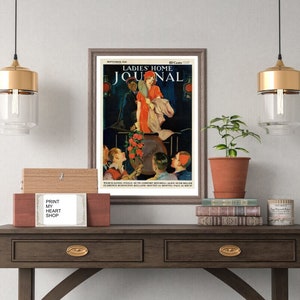 Sept 1930s Ladies Home Journal Poster - 3 Sizes - Digital Download JPG - Print From Home Art - Vintage Magazine - Digital Download Art Deco