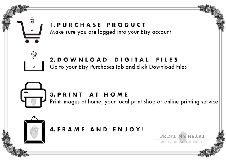 19th Century Leather Postcard and Print Digital Download for Front Back