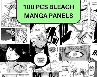 Bleach 100 PCS Manga Panels | Wall Collage (Insant Digital Download) | Manga Poster | Manga Panels Decor | Manga Digital Download