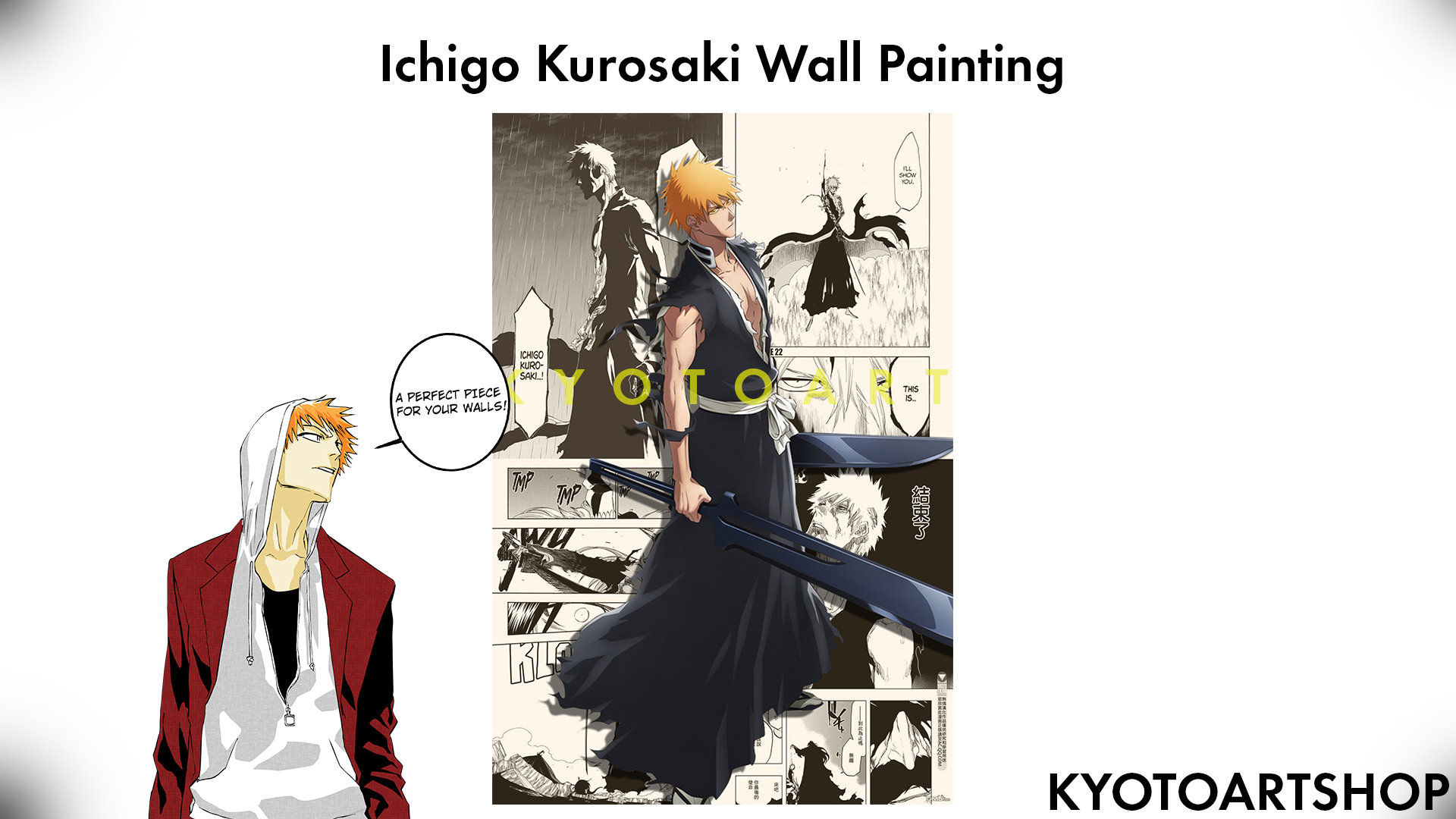 Bleach Ichigo Fullbring Bankai Poster Poster – Anime Town Creations