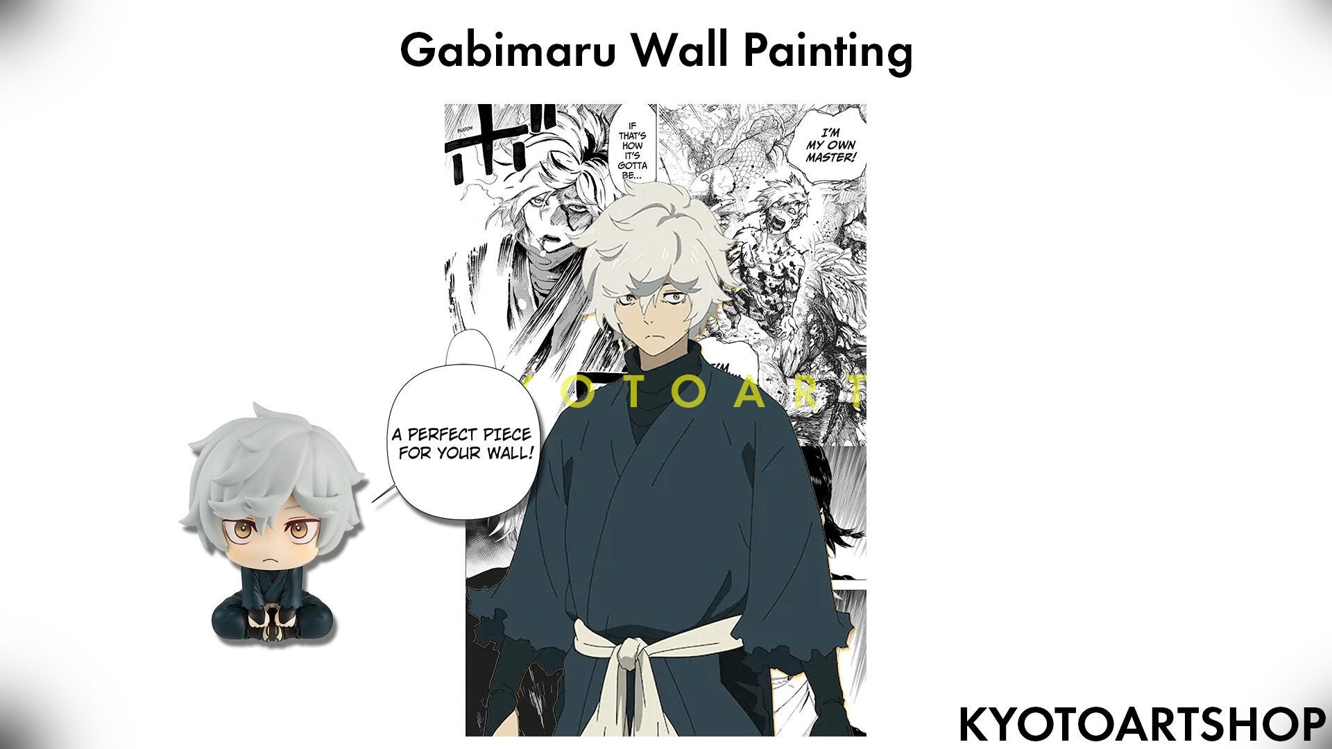 Gabimaru Anime Manga Wall Paint jigokuraku Wall (Instant Download) 