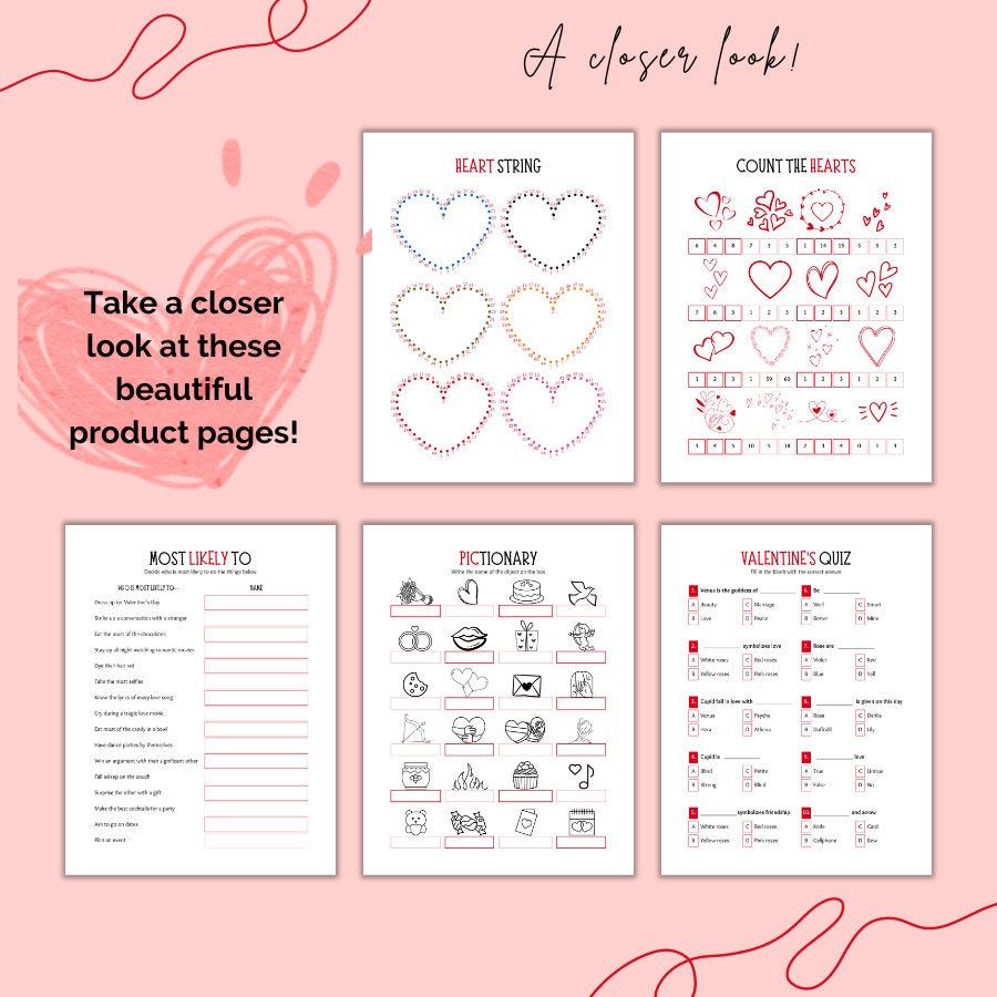 Printable Valentines Day Activity| Class Valentine Party| Work ...