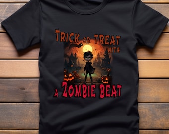 Zombie halloween png sublimation design zombie clipart trick or treat png for shirt cute halloween zombie digital design instant download