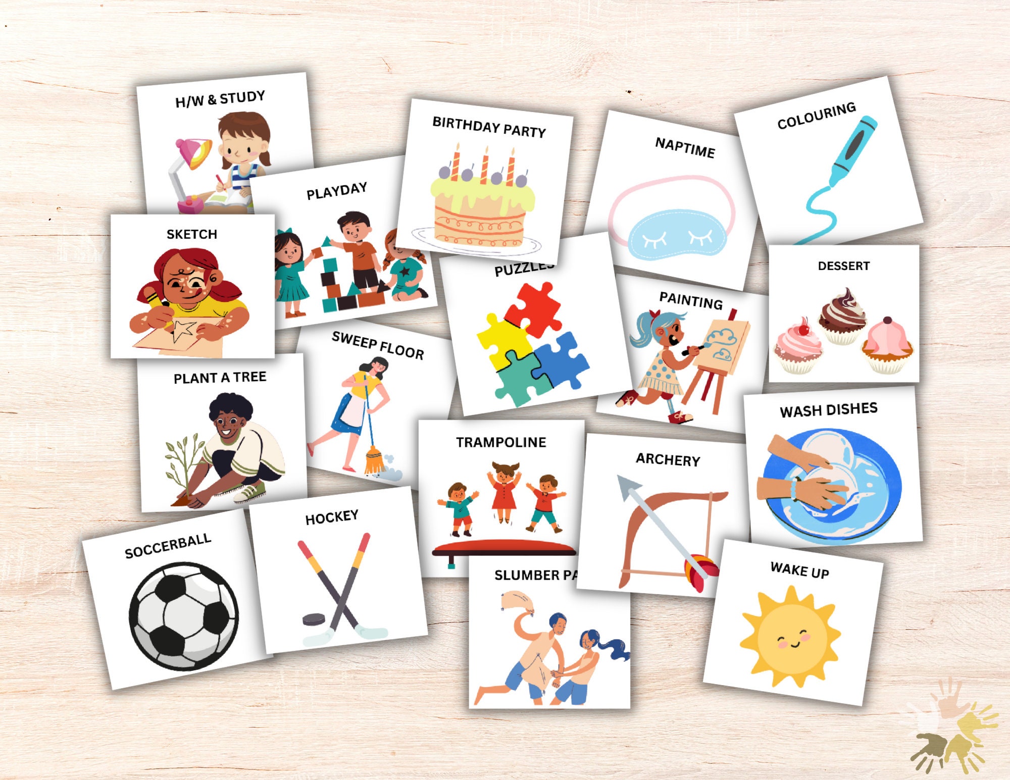 Visual Routine Cards Rest Time Editable Visual Routine Cards & Charts for Kids | Morning, Afternoon ...