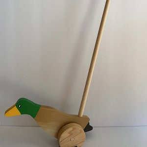 Wooden Push A Long Duck