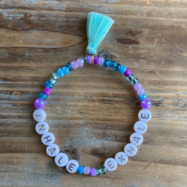 Inhale, Exhale | Mental Health Meditation Friendship Bracelet