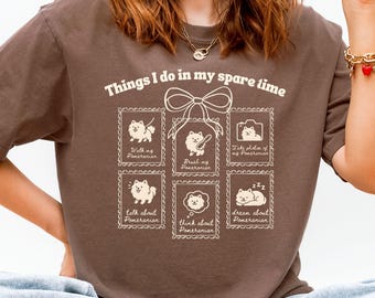 Funny Pomeranian Stamp Shirt, Comfort Colors Dog Mom Tee