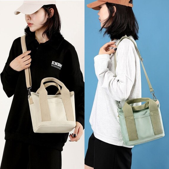 Canvas Ladies Tote Bags Multi-compartments Women Handbags Fashion