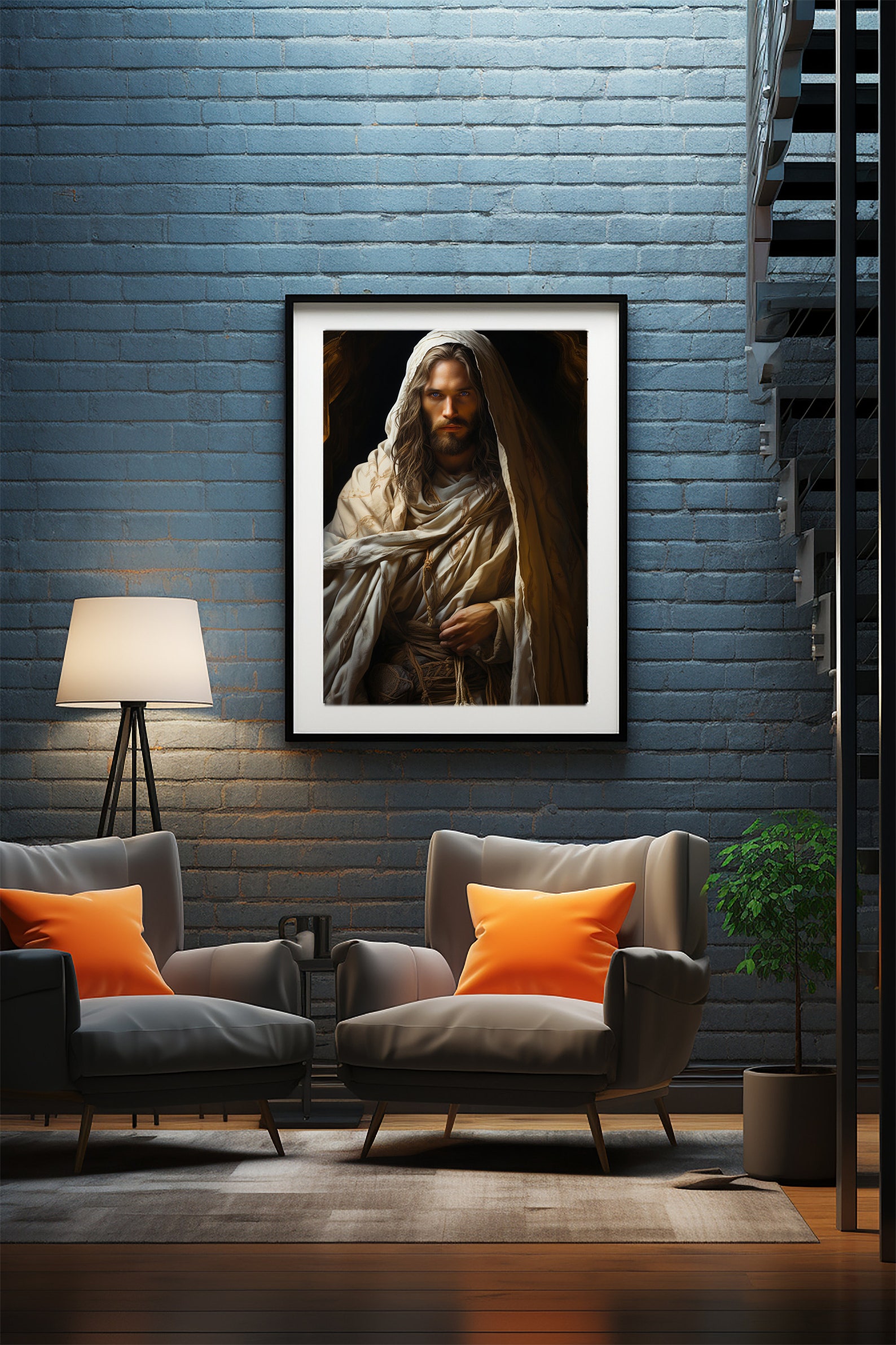 Jesus Art, Christ Portrait,jesus Christ, Digital Painting, Smiles Jesus ...