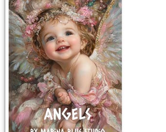 ANGELS by Marina Blue Studio - Hardcover Art Book (Full Page Illustrations)
