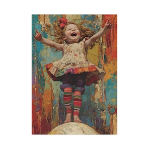 Circusdanser - Fine Art-ansichtkaarten - Marina Blue Studio Design -1 enkele kaart