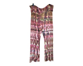 XXL unique and super comfy glitch yoga pants./ unique  design yoga pants/ gym to street tie dye/ earthy vibe yoga pants/beach wear/ cruise w