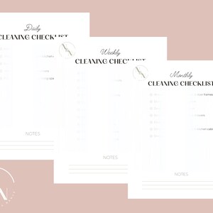 nicNnance: Downloadable Cleaning Checklist Minimalist