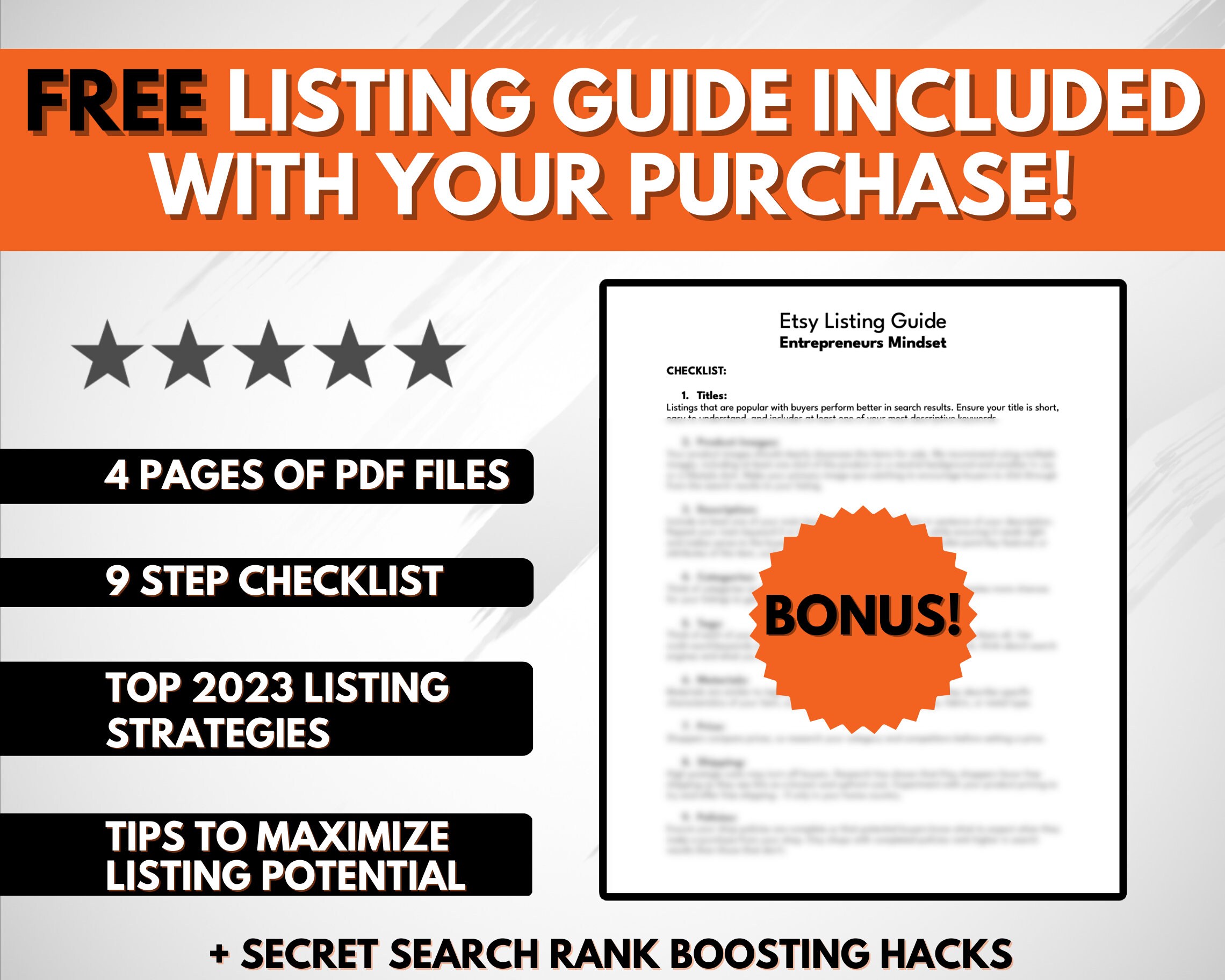 Etsy Shop Setup Checklist Etsy Success Guide 2023 Seller Guide for