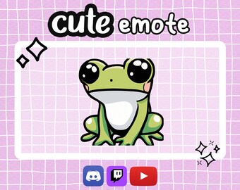 froggy cute emote aesthetic cute frog emote for twitch and youtube streamers