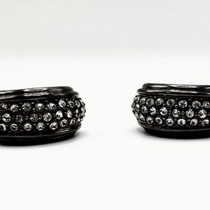 Vintage Yves Saint Laurent Crystal Rhinestone Earrings – 3” Statement Pair