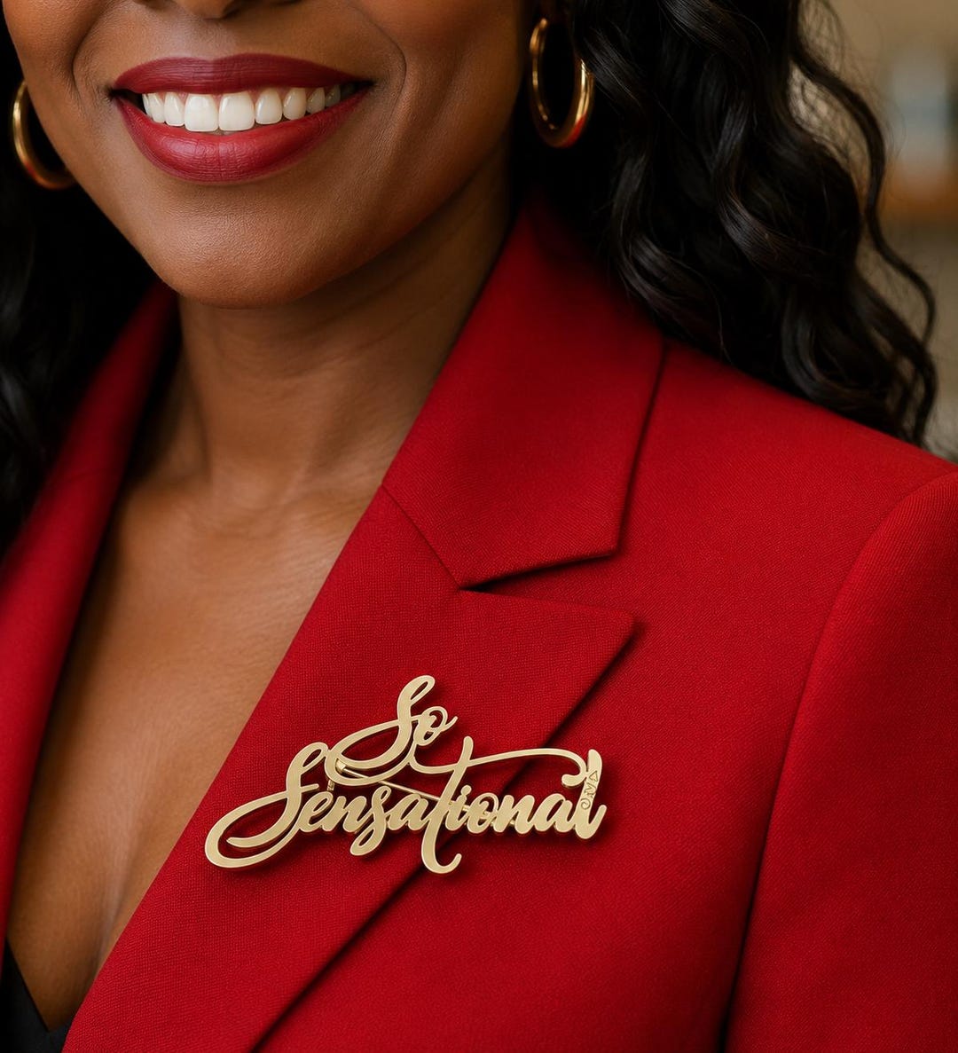 Script Brooch So Sensational Script DST Brooch - Etsy