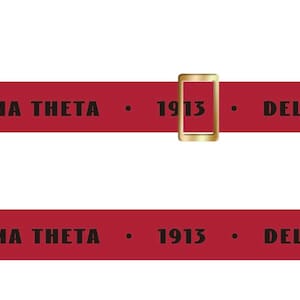 Delta Sigma Theta purse strap