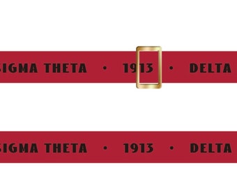 Delta Sigma Theta purse strap