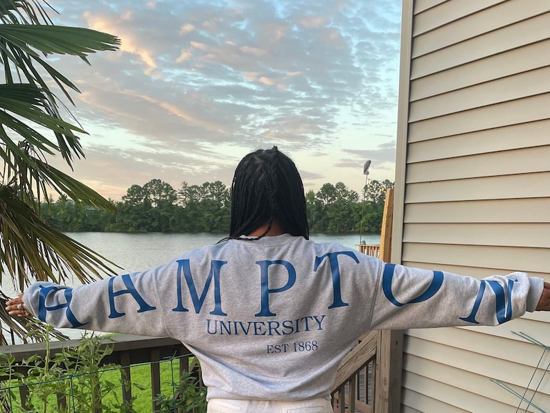 Sweatshirt Hampton University Etsy