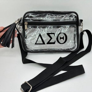 Delta Sigma Theta Clear Crossbody Purse