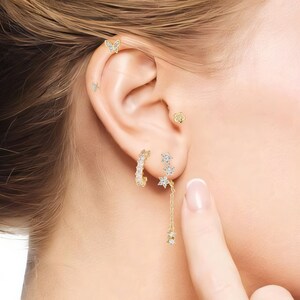 Tiny Earring Set Etsy UK