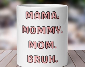 Taza divertida para mamá, mamá, mamá, hermano, regalo del Día de la Madre