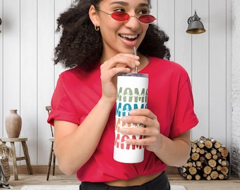 Vaso de acero inoxidable para mamá: regalo de taza de viaje de 20 oz