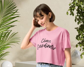 Crop Top de Mamá Coordinadora del Caos: Camiseta Divertida para Mamá