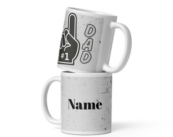 Taza de café personalizada para papá n.° 1, regalo del Día del Padre