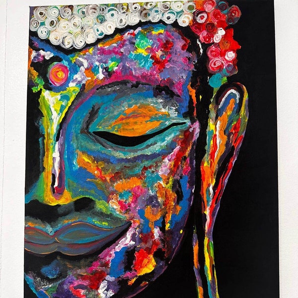 Acrylique Bouddha Peinture