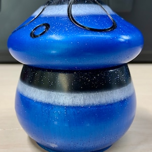 RESIN MUSCHROOM JAR colorful