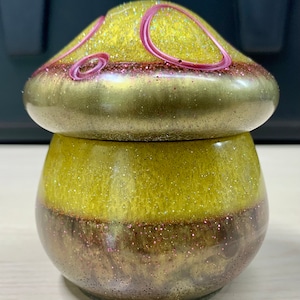 RESIN MUSCHROOM JAR colorful