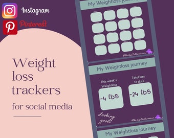 Gewichtsverlies bijhouden Instagram postsjabloon, gewichtsverlies insta IG