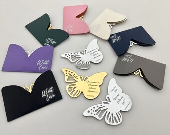 Welcoming Favors, Baby Shower Favors, Bridesmaid Gift,Quinceañera, Personalized Gift, Butterfly Favors, Miss 15, Butterfly Magnets, Bulk