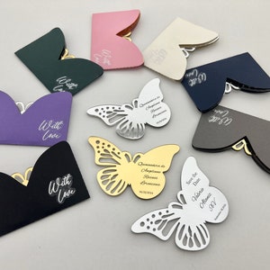 Sweet 16 gift, Baby Shower Favors, Bridesmaid Gift,Quinceañera, Personalized Gift, Butterfly Favors, Miss 15, Butterfly Magnets,