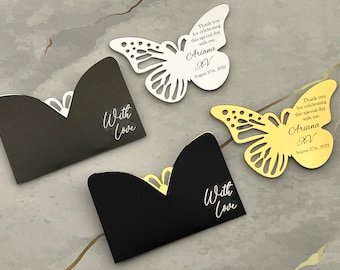Welcoming Favors, Baby Shower Favors, Bridesmaid Gift,Quinceañera, Personalized Gift, Butterfly Favors, Miss 15, Butterfly Magnets, Bulk
