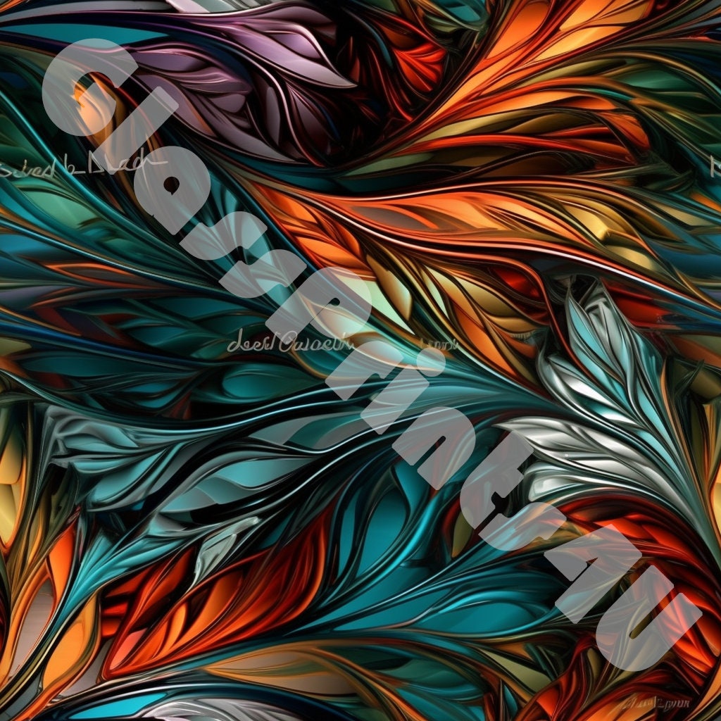 Abstract Glass Pattern Printable Art Digital Paper Pack - Etsy