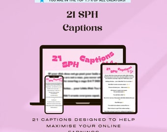 21 SPH CAPTIONS | Onlyfans Content | Beta Humiliation | Adult Industry