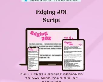 Edging JOI Script | FemDom Worship Instructional (PDF Download)
