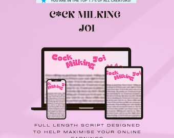 C*ck Milking JOI Script | FemDom Script | Addicted Loser Script | PPV Script | OnlyFans Content | LoyalFans Content | Fansly