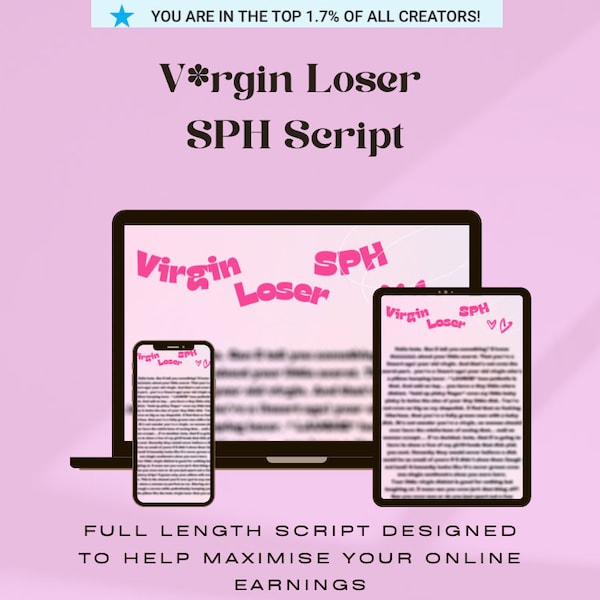 VIRGIN LOSER SPH Script | Adult Industry | OnlyFans Content | LoyalFans Content | Fansly Script | Beta Humiliation