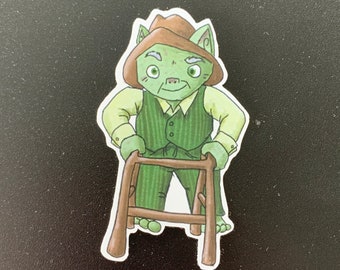 Zucchini the Goblin Sticker