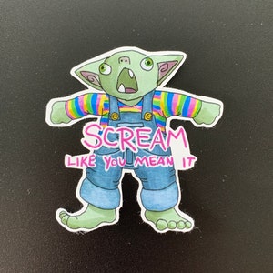 AAAAA the Goblin Motivational Sticker